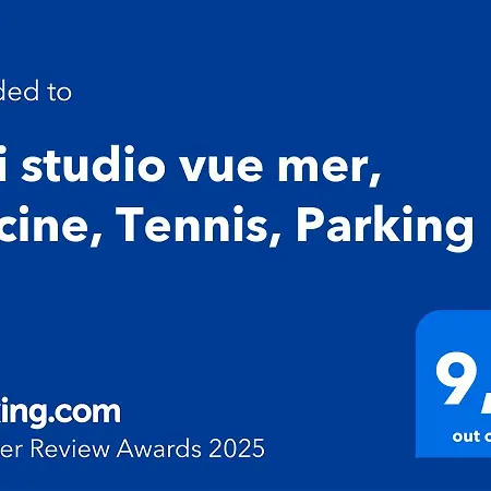 Apartment Joli Vue Mer, Piscine, Tennis, Parking
